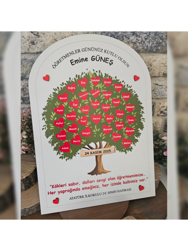 Öğretmenler Günü Hatıra Sevgi Ağacı… Öğretmenler Günü Hatıra Sevgi Ağacı…