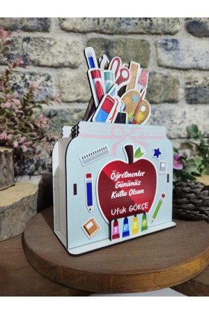 Ahşap Kalemlik ve Takvim Seti 24 Kasım Öğretmenler Günü Hediyesi…