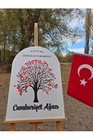 29 Ekim Cumhuriyet Ağacı Hatıra Ahşap Pano  &hellip;