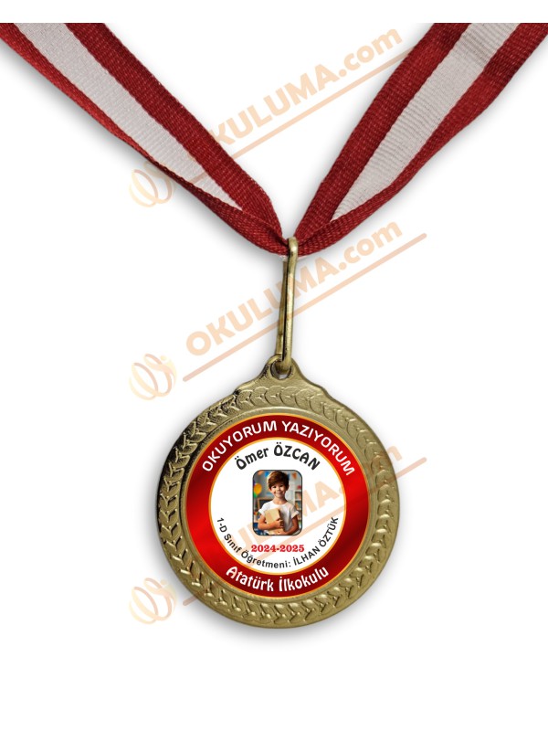 Okuyorum Yazıyorum Madalya (Model 2)… Okuyorum Yazıyorum Madalya (Model 2)…