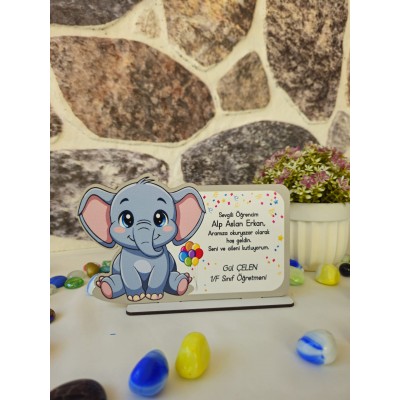 Artık Okuyorum Baskılı Plaket - Fil&hellip;