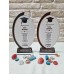 Oval Tasarım Kişiye Özel Mezuniyet Plaketi - Mürdüm & Gold Detaylı