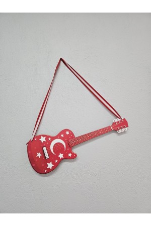 Ay-Yıldız Temalı Ahşap Gösteri Gitarı - Çocuklar İçin Göster&hellip;