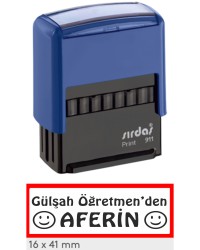 İsme Özel Aferin Öğretmen Kaşesi 