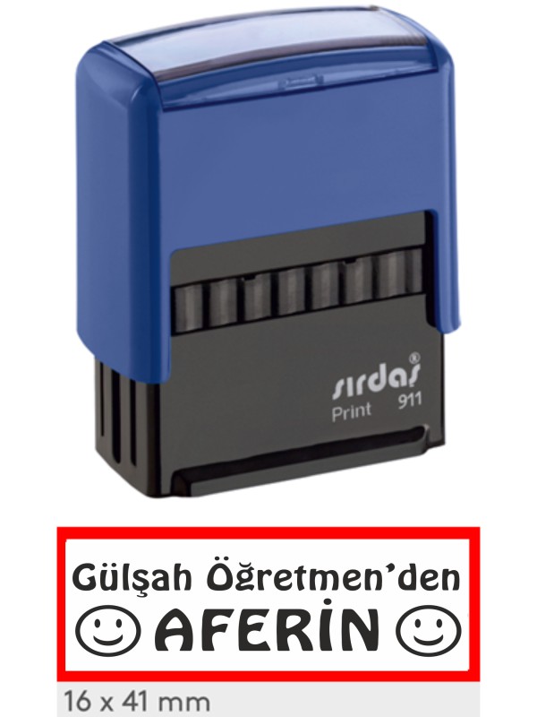 İsme Özel Aferin Öğretmen Kaşesi &hellip;