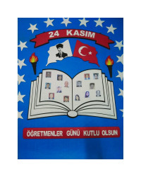 24 Kasım Öğretmenler Günü Temalı Keçe Okul Panosu 