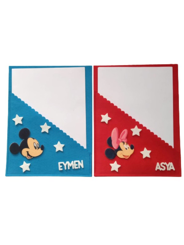 Keçe Mickey Figürlü Karne Kılıfı&hellip;