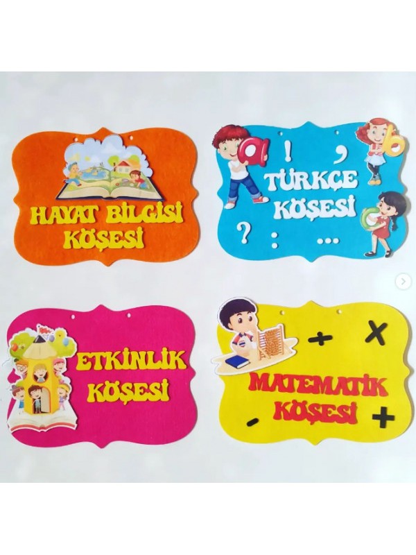 Keçe Etkinlik Panosu Köşe Başlıkları Seti… Keçe Etkinlik Panosu Köşe Başlıkları Seti…