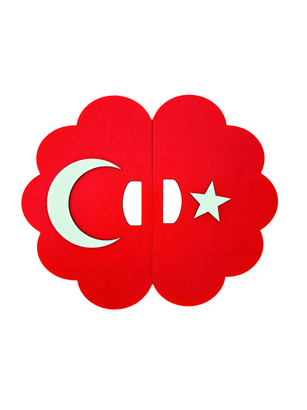 Ahşap Ay Yıldız Gösteri Plakası… Ahşap Ay Yıldız Gösteri Plakası…