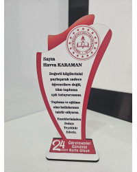 24 Kasım Öğretmenler Günü Plaket Model 1