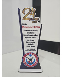 24 Kasım Öğretmenler Günü Plaket Model 2