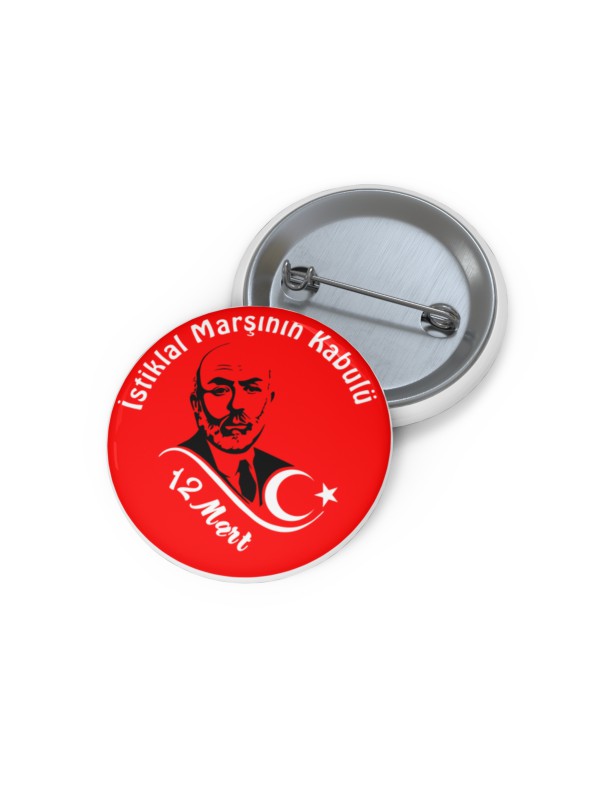12 Mart İstiklal Marşının Kabulü Metal Rozet (Model 2)&hellip;