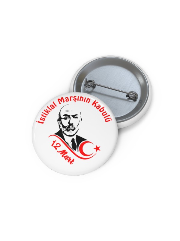 12 Mart İstiklal Marşının Kabulü Metal Rozet (Model 3)&hellip;
