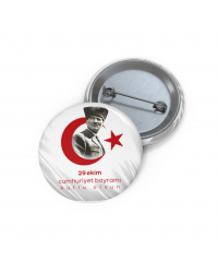 29 Ekim Metal Rozet (Model 3)