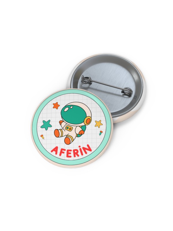 Aferin Astronot Metal Rozet … Aferin Astronot Metal Rozet …