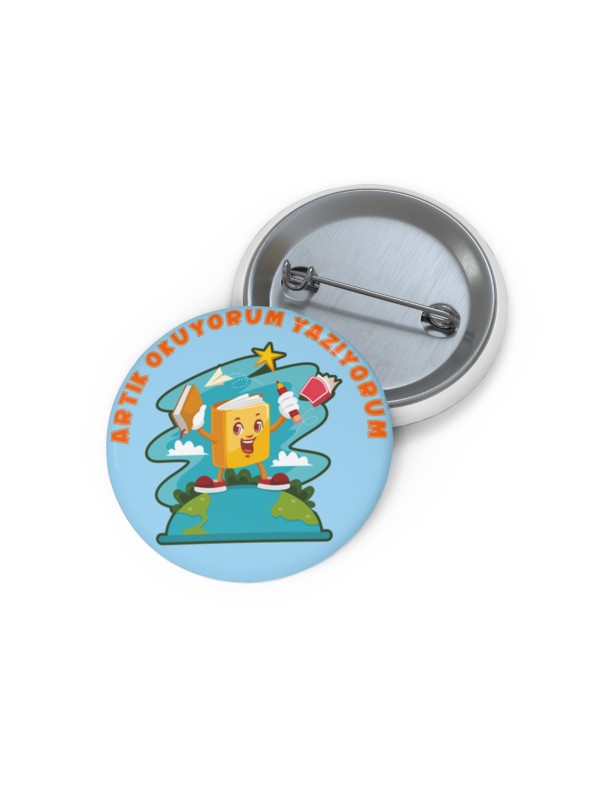 Artık Okuyorum Yazıyorum Standart Metal Rozet … Artık Okuyorum Yazıyorum Standart Metal Rozet …