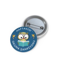 Okuma Şampiyonu 2 Metal Rozet 
