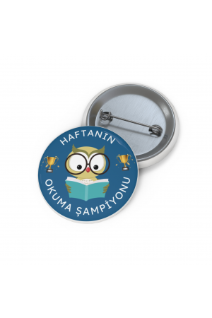 Okuma Şampiyonu 2 Metal Rozet …